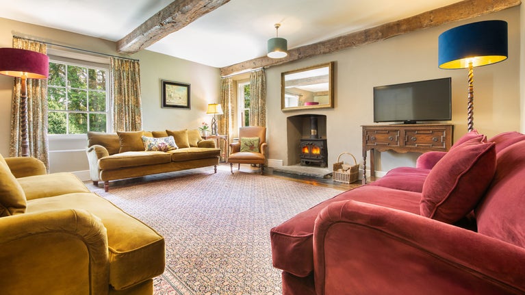 The sitting room at Dinefwr Home Farm, Carmarthenshire